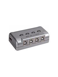 S-LINK SL-USW4 AUTOMATİC 4 PORT USB SWITCH(1xYAZICI/4xPC) KABLO ÇIKMAZ